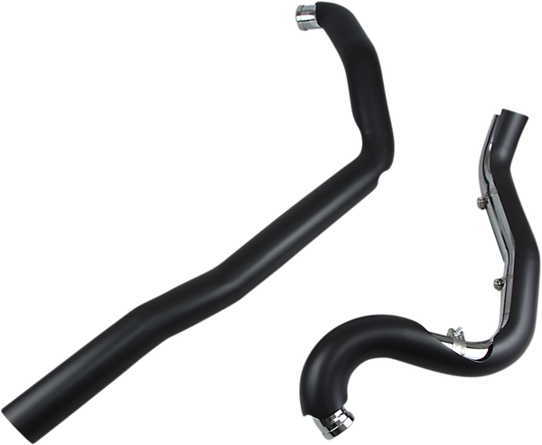 True Dual Headpipes Black, 1, nordicamoto.ro