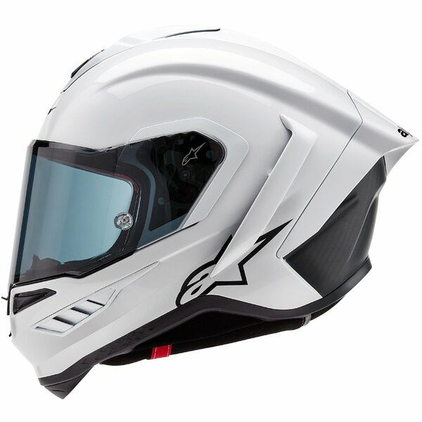 Casca integrala sport ALPINESTARS SUPERTECH R10 CARBON SOLID Alb lucios-4