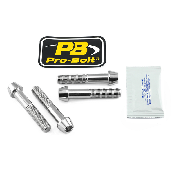 Brake Caliper Mount Kit Silver, Stainless Steel, 1, nordicamoto.ro