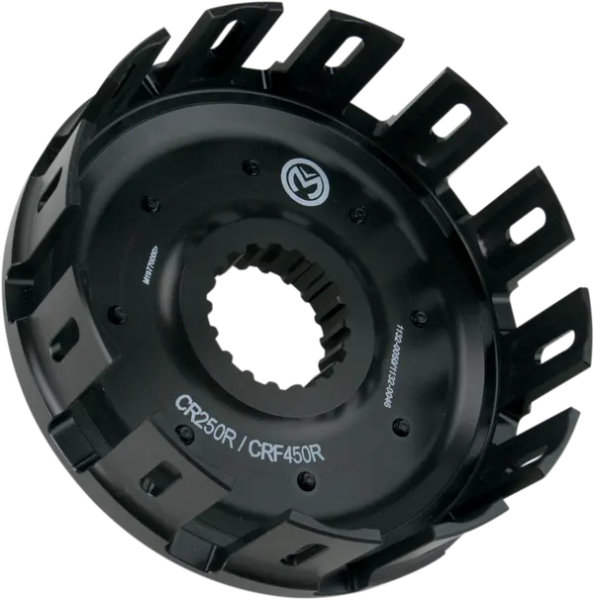 MOOSE RACING Billet Clutch Basket With Cushion Anodized 