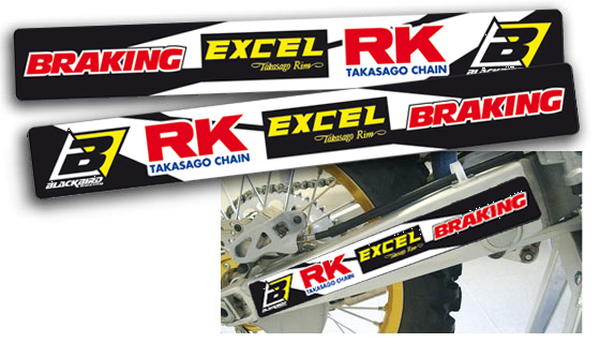 Sponsor Decals Black, Red, White, Yellow, 1, nordicamoto.ro