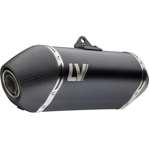 Tobă de eșapament LeoVince LV-14 Black Edition Slip-On pentru CFMOTO 450MT, 1, nordicamoto.ro