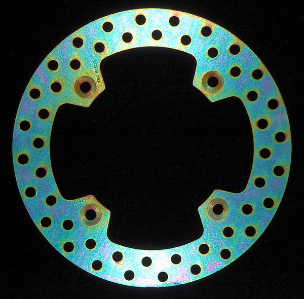 Round D-series Fixed Offroad Brake Rotor Silver, Stainless Steel, 1, nordicamoto.ro