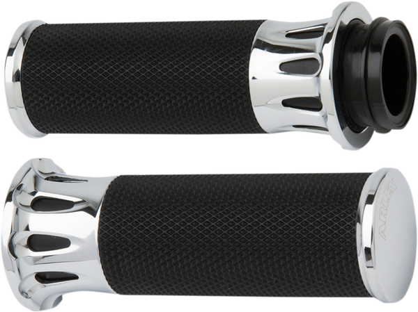 Fusion Deep Cut Grips Black, 1, nordicamoto.ro