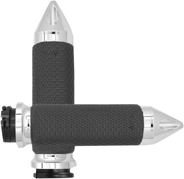 Vibration Dampening Memory Foam Grips Silver, 1, nordicamoto.ro