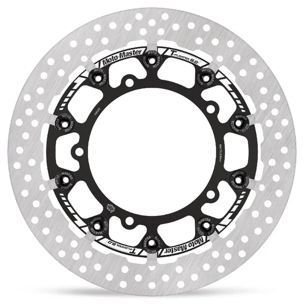 Halo Series T-floater Brake Rotor Silver, Black