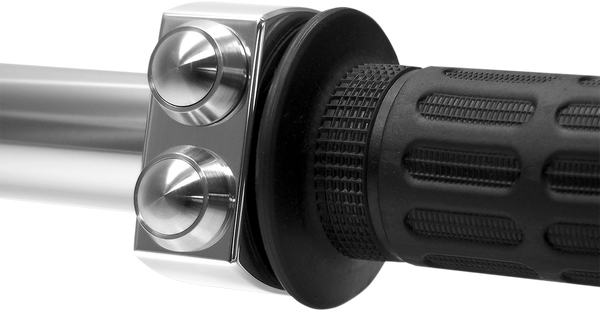 Mo-switch Push-button Housing Black, Polished, Stainless Steel, 3, nordicamoto.ro