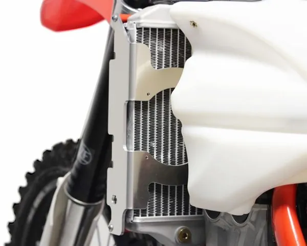 Xtrem Radiator Guards Black, Silver, 4, nordicamoto.ro