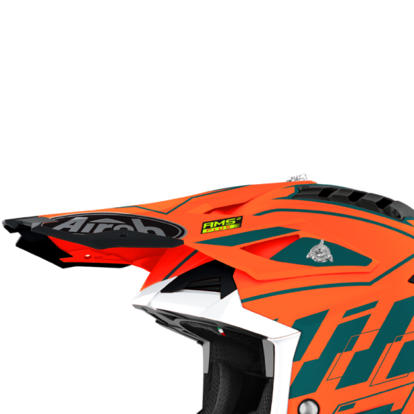 Cozoroc casca Airoh Aviator 3 Rampage orange gloss