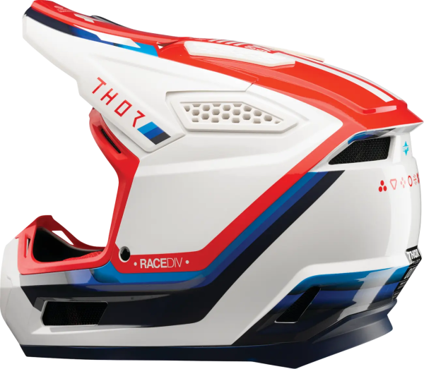 Casca Thor Fleet Defy Alb/Rosu/Albastru XXL-2