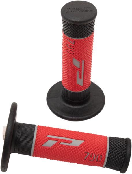 790 Triple Density Grips Black, Red, 2, nordicamoto.ro