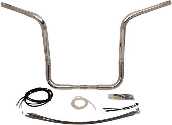 1-1/4(r) Ez Install Round Top Handlebar Kit Silver, 1, nordicamoto.ro