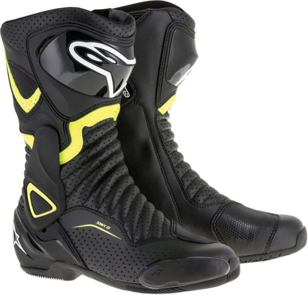Smx-6 V2 Vented Boots Black, White, Yellow  40, 1, nordicamoto.ro