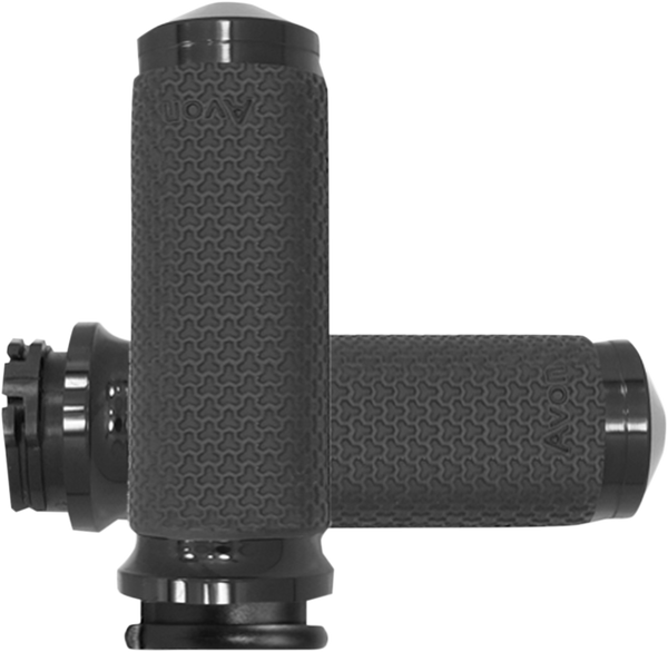 Vibration Dampening Memory Foam Grips Black, 1, nordicamoto.ro