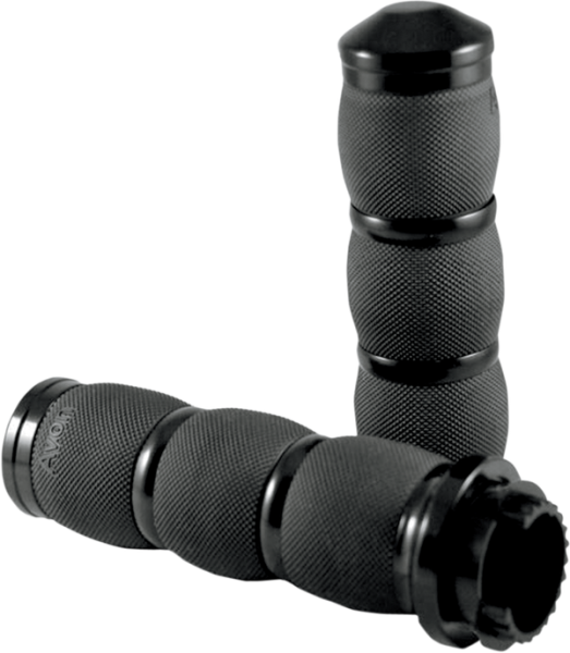 3-ring Air Cushioned Grips Black, 1, nordicamoto.ro