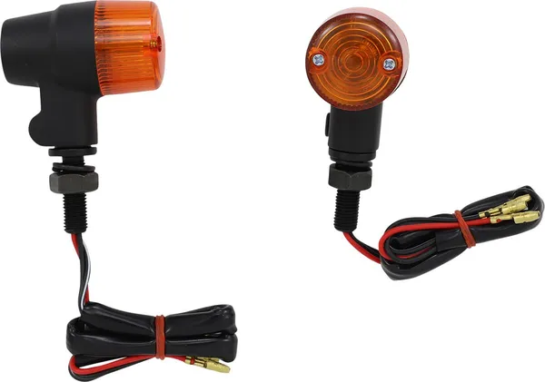 Round Marker Lights Black, Matte-0
