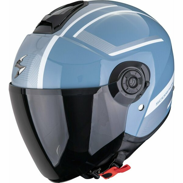 Casca open face/jet SCORPION EXO CITY II COSMOS M Rosu/Argintiu, 6, nordicamoto.ro
