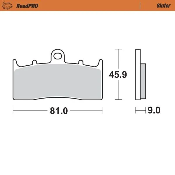 Roadpro Sinder Brake Pad Front-0