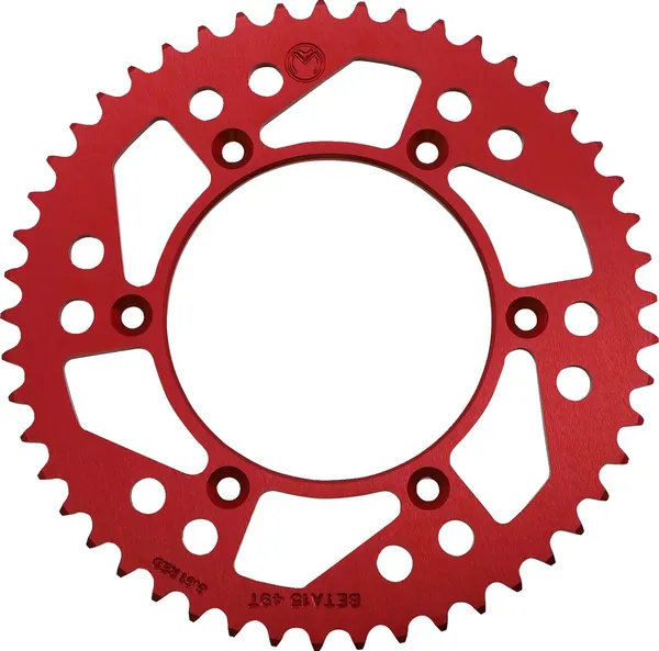 MOOSE RACING Rear Aluminum Sprocket Red 