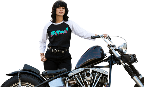 Tricou Dama Bitweel 1985 Raglan Black XL, 5, nordicamoto.ro