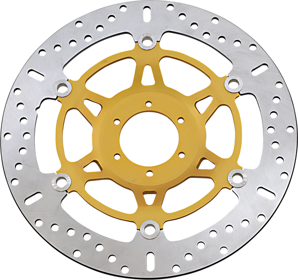 Md Series Pro-lite Contour X Brake Rotor Polished Steel, Yellow, 1, nordicamoto.ro