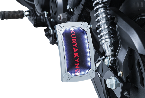 Nova Curved License Plate Mount Chrome, 2, nordicamoto.ro