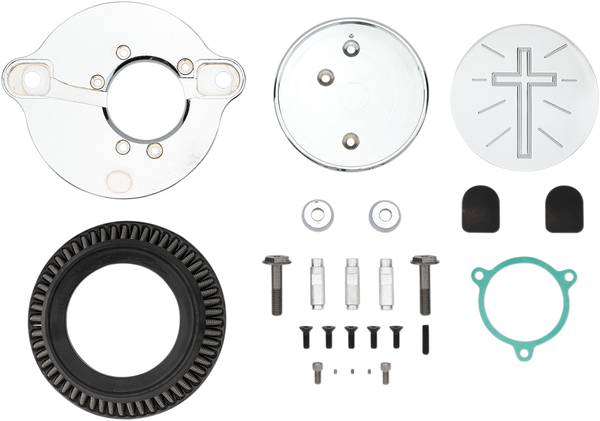 Air Cleaner Kit Silver, 2, nordicamoto.ro