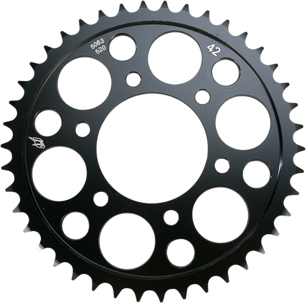 Lightweight Steel Sprocket Black, Zinc, 1, nordicamoto.ro