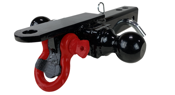 Four-way Hitch Black, Red, 1, nordicamoto.ro