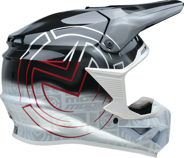 Casca MOOSE RACING F.i. 2.0 Mips Deceit Gray/RedBlack-4