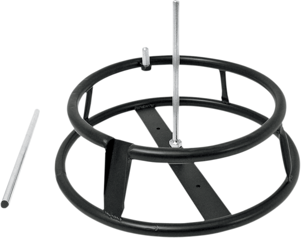 Portable Tire Changing Stand Black, Powder-coated, 1, nordicamoto.ro