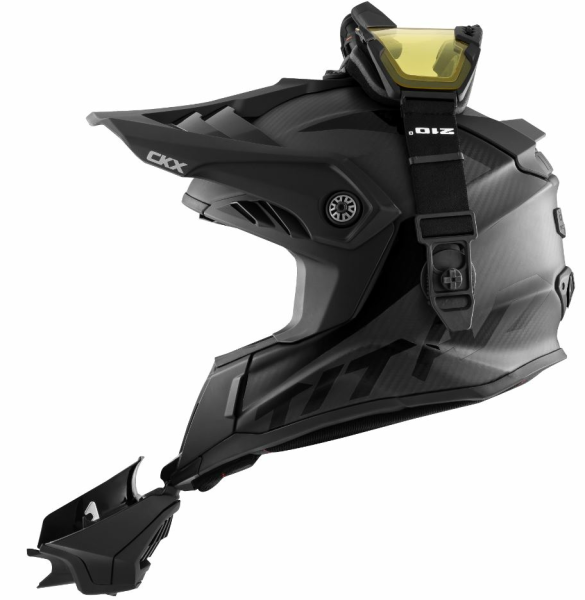 CKX Hjälm + Goggles TITAN Airflow Carbon Matt S-0