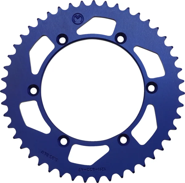 MOOSE RACING Pinion spate din aluminiu, albastru, 1, nordicamoto.ro