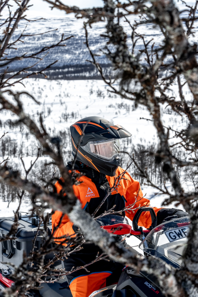 AMOQ Ballast Electric visor Helmet Black/Orange XS-1