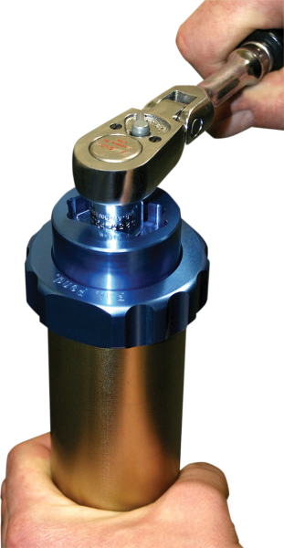 Showa Twin Chamber Fork Cap Tool Anodized, Blue-0