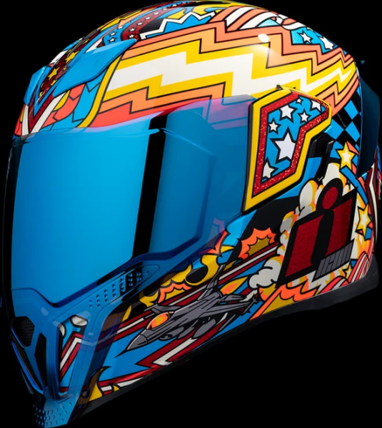 Casca Icon Airflite Fly Boy Red/Yellow/Blue XS, 9, nordicamoto.ro