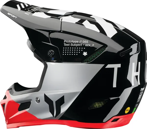Casca Thor Reflex Sport Strike Mips Red/Gray/Black-4