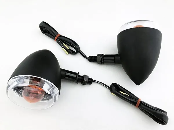 E-marked Aluminum Body Turn Signals Black-0