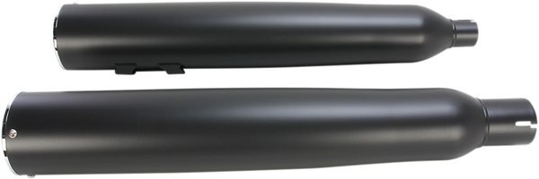 Powr-flo Slip-on Mufflers Black, 2, nordicamoto.ro
