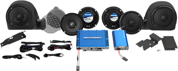 Dual Amplifer And Speaker Kit Black, Blue, 1, nordicamoto.ro