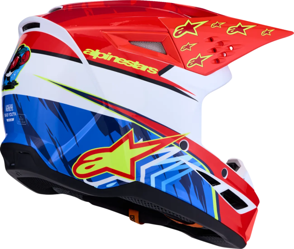 Casca Copii Alpinestars SM3 Falcon Rosu/Alb/Albastru S, 2, nordicamoto.ro