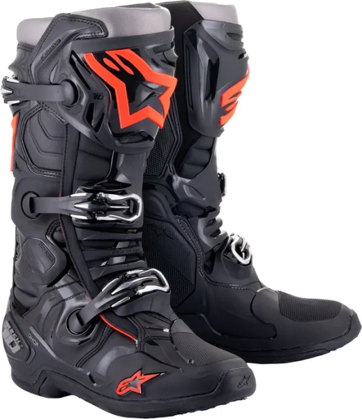 Cizme Alpinestars Tech 10 Black/Fluo Red-1