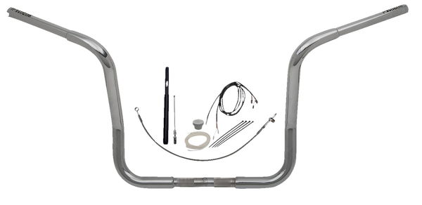 1-1/4(r) Ez Install Round Top Handlebar Kit Silver, 1, nordicamoto.ro