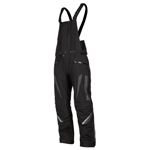 Pantaloni Snowmobil Klim Keweenaw Bib Insulated Black - Strike Orange-4