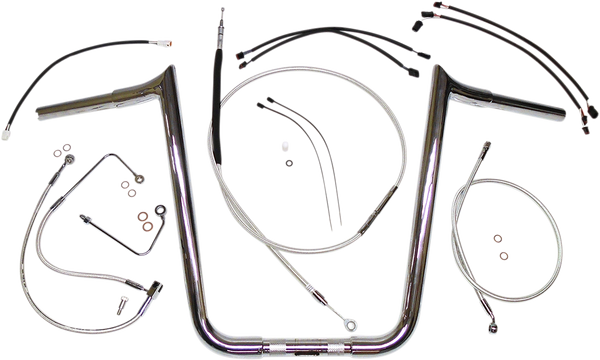 Sterling Chromite Ii® Designer Handlebar Installation Kit Silver, 3, nordicamoto.ro