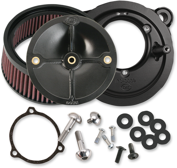 Super Stock Stealth Air Cleaner Kit Black, 1, nordicamoto.ro