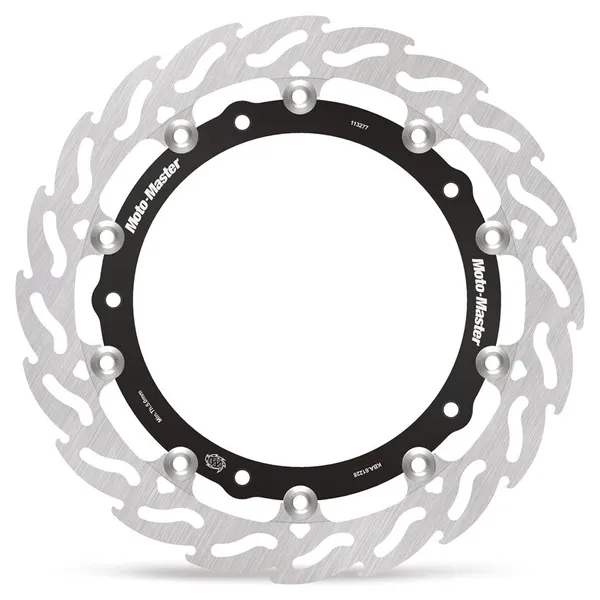 Flame Series Floating Rotor Black, Silver 