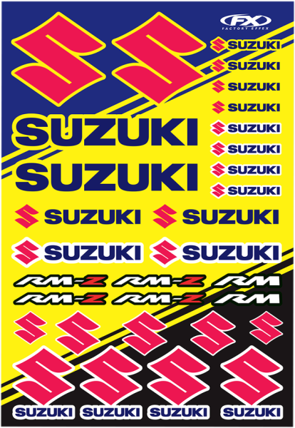 Sticker Sheet Black, Blue, Yellow, 1, nordicamoto.ro