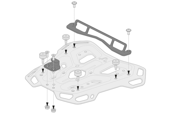 Kit adaptor SW-Motech pentru Adventure Racks Negru GPT0015235700B-1