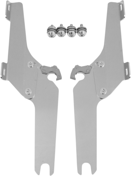 Fats/slim Windshield Trigger-lock Complete Mount Kit Polished, 1, nordicamoto.ro